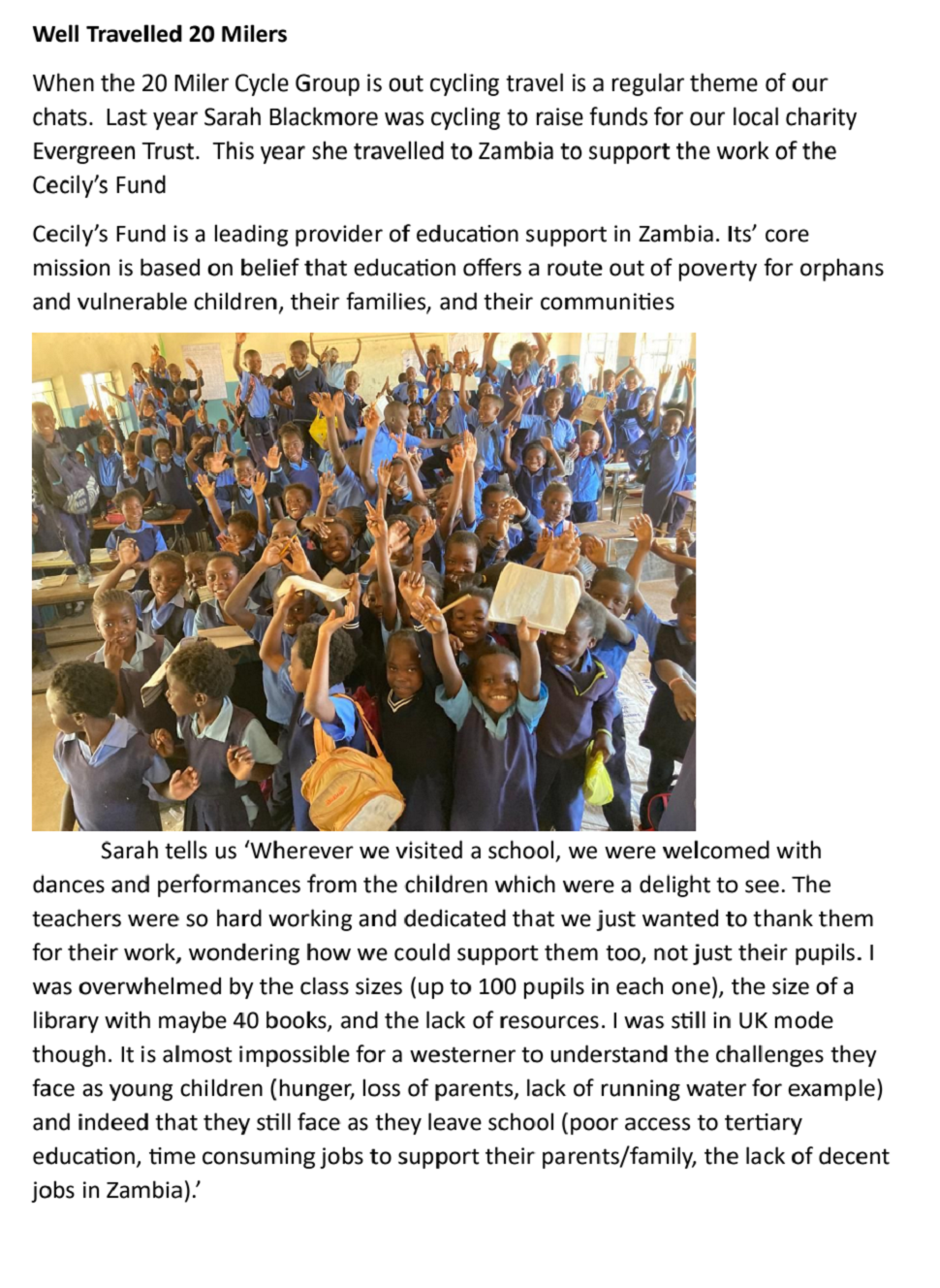 2023 Sarak Blackmore Cecils Fund - 1