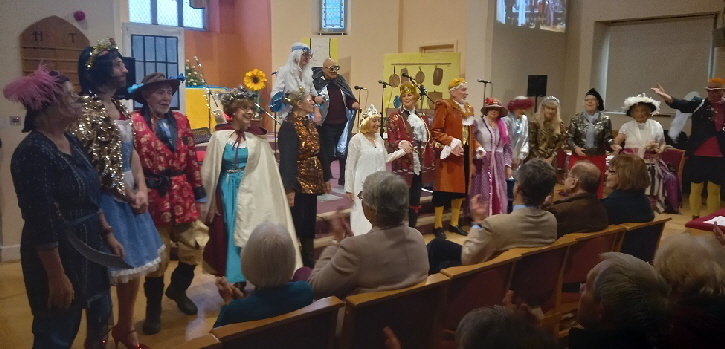 The whole cast thanks you for coming...