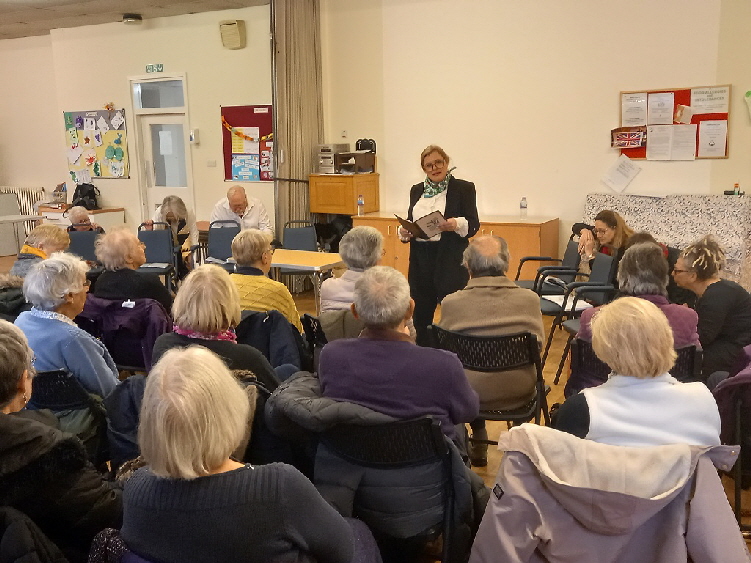 The story of Christmas in the Trenches was retold - before the hymns rang out and football started!