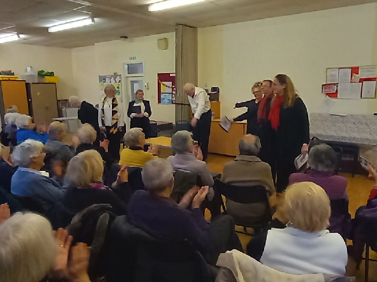 After all that inspired festive talking, the cast took a well earned bow... Well done! It was all truly memorable!