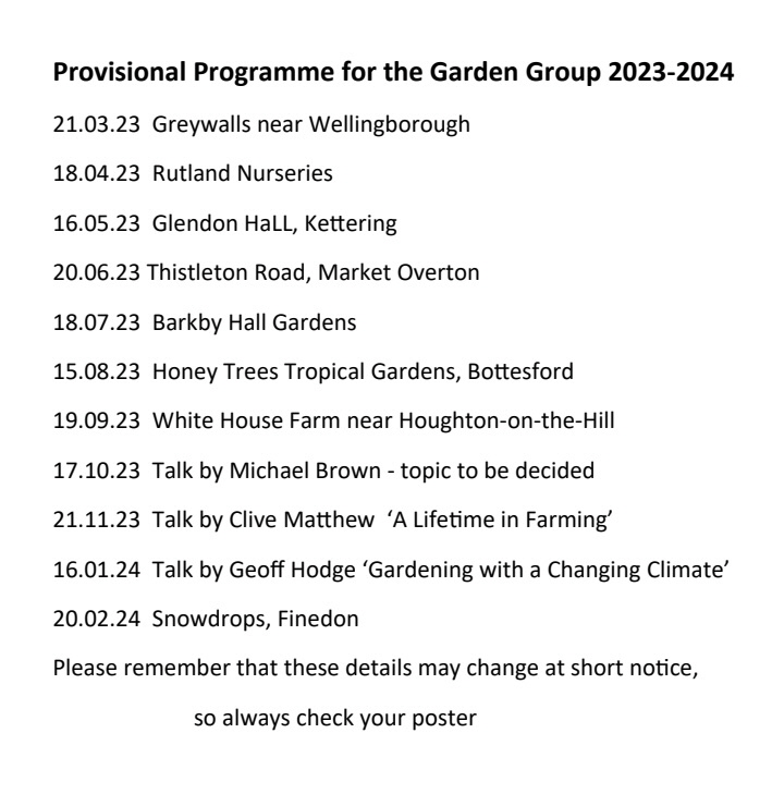 Programme 2023